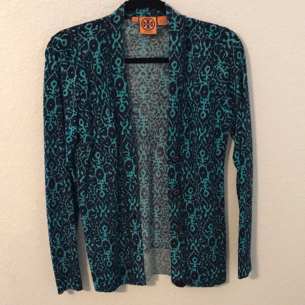 Tory Burch printed cardigan small